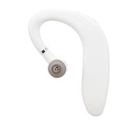 RiToEasysports Wireless Bluetooth Headset, Single Ear Earpiece with Ultra Low Latency Hands Free for Driving Office Running (White)