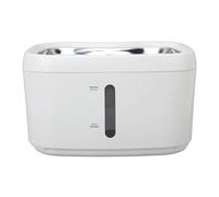 RiToEasysports Wireless Cat Water Fountain 2.5L with Smart Dual Sensing for Pet Hydration, Silent and Efficient Filtration, Made of Stainless Steel and ABS