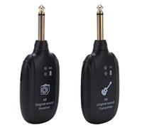 RiToEasysports Wireless Guitar System Reliable Transmission Long Working Time for Musicians Plastic + Metal Black Size 1 Set