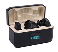 RiToEasysports Wireless Lavalier Microphone, 2.4GHz Omnidirectional Noise Reduction Lapel Mic with Magnetic Clamp/Holder, 30ft Range for Live Streaming Video Recording Interviews