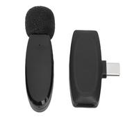 RiToEasysports Wireless Lavalier Microphone, Noise Cancelling 2.4GHz Omnidirectional Lapel Mic for Video Recording Live Streaming Interview