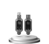 RiToEasysports Wireless Microphone System UHF XLR Transmitter and Receiver Set with Noise Reduction for Live Sound Studio Use, 30 Channels 164ft Range 8-10 Hours Battery Life for Podcasting