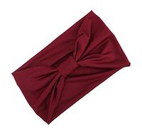 RiToEasysports Women's Hair Band Accessories Elastic Headbands, Stylish Fabric Node Headband for Sports, girls' Stirrel for Cycling, Material (Dark Red)