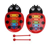 RiToEasysports Xylophone, Kids Xylophone, 2Pcs Colourful Musical Toy with Safe Design for Educational Instrument Creativity and Hand Eye Coordination