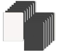 RITOLLO 13 Pack A5 Blank Notebook, Black Kraft Cover Plain Notepad, Premium Travel Journal for School, Office & Work, Note-Taking, Sketching & Daily Use