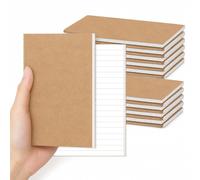 RITOLLO 18 Pack A6 Lined Notebooks, Kraft Cover Pocket Notepads, 32 Sheets/64 Pages, Small Blank Book for School Office Study Travel Sketching