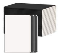 RITOLLO 26 Pack A5 Blank Notebook, Black Kraft Cover Plain Notepad, Premium Travel Journal for School, Office & Work, Note-Taking, Sketching & Daily Use