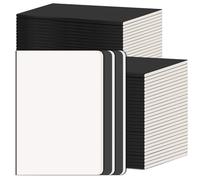 RITOLLO 52 Pack A5 Blank Notebook, Black Kraft Cover Plain Notepad, Premium Travel Journal for School, Office & Work, Note-Taking, Sketching & Daily Use