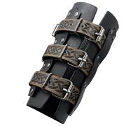 Ritter Arm Rails Middle Ages - Handmade PU Leather Arm Protection Officer with a Mix of Comfort and Buckle, Part, Cosplay Protection, Fantasy Accessory