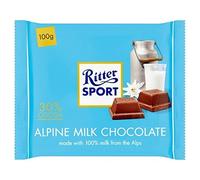Ritter Sport Alpine Milk Chocolate 100g - Pack of 6