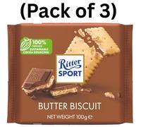 Ritter Sport Butter Biscuit Milk Chocolate, 100g, Chocolate Sharing Bar