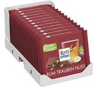 Ritter Sport Chocolate | Ritter Sport Variety Rum Grape Nut | Ritter Chocolate | German Chocolate Bars | 42,3 Ounce Total