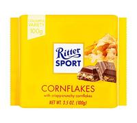 Ritter Sport Cornflakes Milk Chocolate 100g (Pack of 4)
