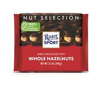 Ritter Sport , Dark Chocolate with Whole Hazelnuts, 3.5-Ounce Bars (Pack of 10)