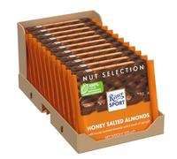 Ritter Sport HONEY SALTED ALMOND chocolate square bars 100g (Pack of 5)