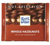 Ritter Sport Nut Perfection Hazelnut Milk Chocolate 100g- Pack of 3