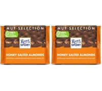 Ritter Sport Nut Selection Honey Salted Almonds, 100g (Pack of 2)