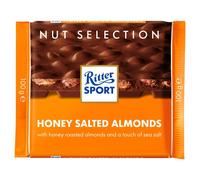Ritter Sport Nut Selection Honey Salted Almonds 100g (Pack of 5)