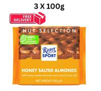 Ritter Sport Nut Selection Honey Salted Almonds 3 x 100g/Free delivery/Cocoa