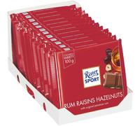 Ritter Sport Rum Raisin Nuts 100g (Pack Of 12)