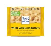 Ritter Sport Nut Selection White Whole Hazelnuts 100g Energy Bar