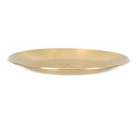 Ritual Candle Tray Pentagram Copper round Decorative Plate for Altar