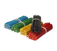 Ritual Candles Beeswax Candles: Yellow, Black, Red, Green, Blue, Pack of 250, Length 18.5 cm, Diameter 6.1 mm, Burn Time 60 Min