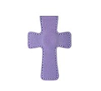 Ritual Leather Bookmarks with Secure Closure Crucifix Detailing Leather Texture Suitable for Journals Scriptures Reading Accessory