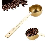 Ritual Scoop: Gold Finished Stainless Steel Measuring Spoon - Precise Measure for Collagen, Coffee, Protein, Powders & Supplements