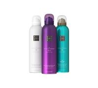 RITUALS Shower Foam Value Gift Pack, Luxury Hydrating Shower Gel Set with Cherry Blossom and Rice Milk, White Tea and Lotus Flower, Yoshino Cherry and Black Rice, 3 x 200ml
