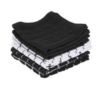 Ritz 100% Cotton Terry Dish Cloth, Black, 6-Pack