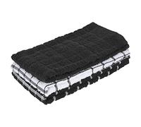 Ritz 100% Cotton Terry Dish Towel, Black, 3-Pack