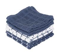 Ritz 100% Terry Cotton, Highly Absorbent Dish Cloth Set, 12” x 12”, 6-Pack, Federal Blue