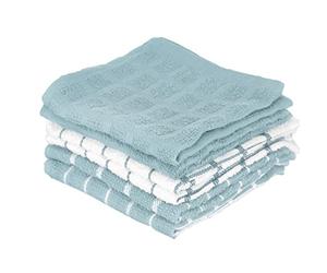 Ritz 82466 100% Terry Cotton, Highly Absorbent Dish Cloth Set, x 12”, 6-Pack, Dew