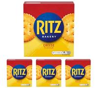 Ritz Cheese Crackers, Cheese Flavour Savoury Biscuits, Cracker Snack to Share, 140 g (Pack of 4)