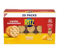RITZ Cheese Sandwich Crackers, 20 Snack Packs (6 Crackers Per Pack)