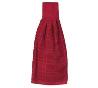 Ritz Hanging Tie Towels, Cotton, Paprika Red, Solid-1 Piece