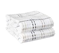 Ritz Kitchen Towels, Cotton, Latte, Checked, 2-Pack