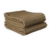 Ritz Kitchen Towels, Cotton, Mocha Brown, Solid, 2-Pack