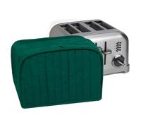Ritz Polyester/Cotton Quilted Four Slice Toaster Appliance Cover, Dust and Fingerprint Protection, Machine Washable, Dark Green