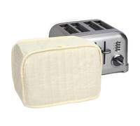 Ritz Polyester/Cotton Quilted Four Slice Toaster Appliance Cover, Dust and Fingerprint Protection, Machine Washable, Natural