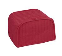 RITZ Polyester/Cotton Quilted Two Slice Toaster Appliance Cover, Dust and Fingerprint Protection, Machine Washable, Paprika Red