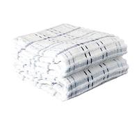 Ritz Royale Collection 100% Combed Terry Cotton, Highly Absorbent, Oversized Kitchen Towel Set, 28" x 18", 2-Pack, Checked, Federal Blue