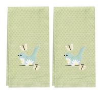 Ritz Spring Kitchen Towels 2 Pack - Butterfly & Bird, 100% Cotton, Spring Tea Towels, Absorbent & Machine Washable