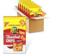 RITZ Toasted Chips Original Crackers, Family Size, 6 - 11.4 oz Bags
