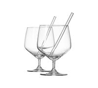 Ritzenhof And Breker Ginglas 650Ml With Straw Made Of Glass 2-Piece Set