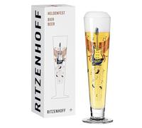 RITZENHOFF 1011017 Beer Glass 330 ml - Series Heldenfest Guitar Wings Design Round in Copper, Blue, Black - Made in Germany