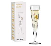 Ritzenhoff 1071013 Champagne Glass 200 ml - Goldnacht No. 13 Series - Elegant Designer Piece with Real Gold - Made in Germany