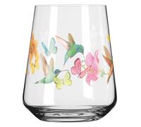 RITZENHOFF 2842002 Universal Glass Set of 2 500 ml Summer Rausch Allround Drinking Glass with Bird Motif Colourful Made in Germany