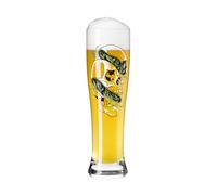 RITZENHOFF 3481016 Wheat Beer Glass 500 ml Set of 2 Brauchzeit Series 2 Pieces with Wild Animals Motifs Made in Germany